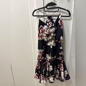 Philosophy Navy and White Floral Dress